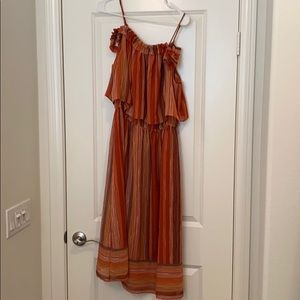 Colorful off the shoulder dress